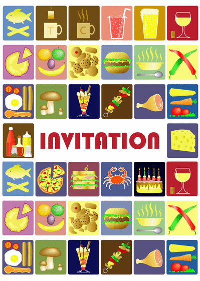Invitation color&eacute;e